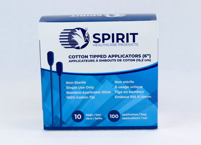 Applicator - Spirit Cotton tipped - Non sterile 6", 1000/box.