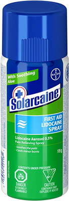 First Aid Spray - Solarcaine Lidocaine, 115g.