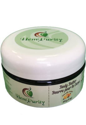 HemPurity - Body Butter. Softens & Soothes skin, Coconut and Shea butter, 236g.