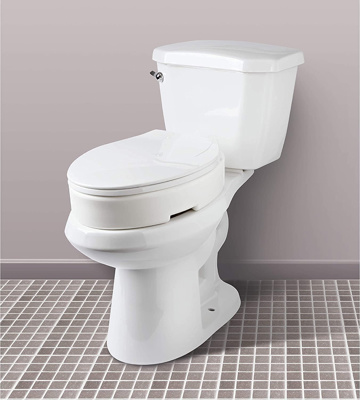 Toilet Seat Riser, elongated, elevates to 3.5"H, 19.25"L