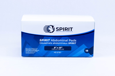 Gauze - Spirit Abdominal Pads, Curity  8 x 10, 18/box.