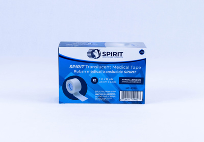 Tape - Spirit Translucent Medical Tape, 1" (2.5cm), 12/box.