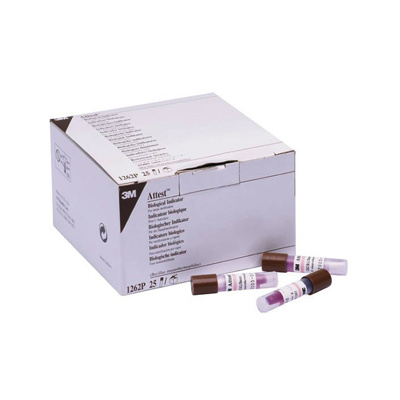 Attest™ - Biological Indicator Geobacillus Stearothermophilus, 25/box.