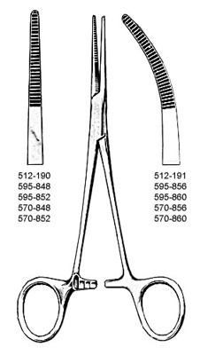 Forceps - Kelly, Curved, 5.5" (14cm).