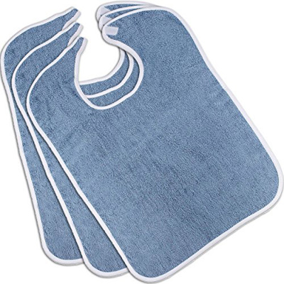 Dinner Clothing Protector with Tie Strings, colourful, polyurethane laminate, 18"W x 35"L.