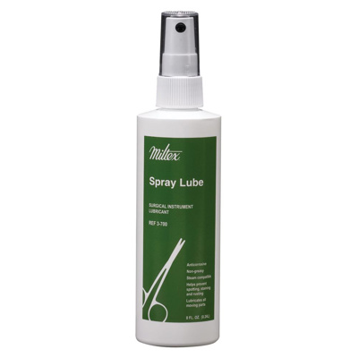 Miltex Spray Lubricant for  hinged instruments (nail cutters, scissors, forceps, etc.), 8 oz bottle.