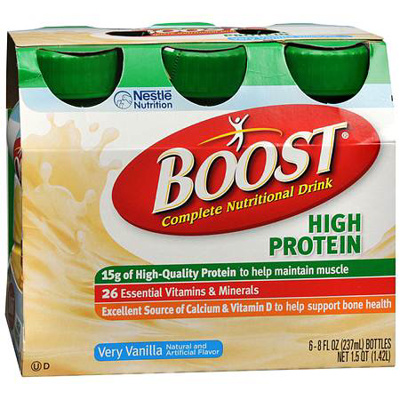 Boost - Hi Protein, Vanilla Flavour, 24 x 237ml/case