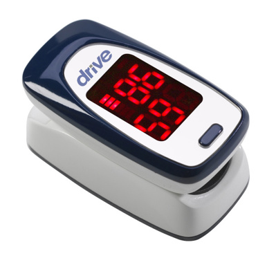 Pulse Oximeter-Fingertip, reads SpO2 & pulse rate,size from pediatric to adult. Lanyard&2 AAA batt