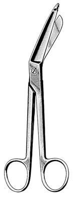 Scissors - Lister Bandage, autoclavable 5.5", O.R. quality, made in Germany, ea