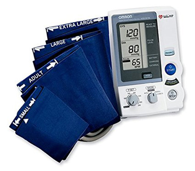 Blood Pressure Unit - Omron Intelli-Sense. Automatic, Inc. AC adapter & 4 cuff sizes