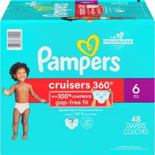 Pampers Cruisers - Pull-ups, 360-degrees, SIZE 6, 48/case