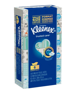 USE HC-0472 - Kleenex Facial Tissues, 6x100/box, 6 boxes/case.