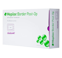 Dressing - Mepilex Border Post Op, 10cm x 30cm, 10/box.