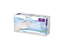 Gloves - Latex - Powder Free, Non-Sterile, size MEDIUM, 100/box.