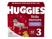 Huggies Little Movers, SIZE 3, 68/case.