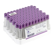Vacutainer Blood Collection Tube - Purple top, 16x100mm, 100/box