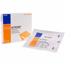 Dressing - Acticoat Antimicrobial Barrier, Silver Coated, 2"x2", 5/box.