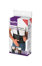 Back Support, adjustable with suspenders, size Large.