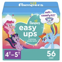 Pampers Easy Ups, 4T-5T Girls, 56/case.