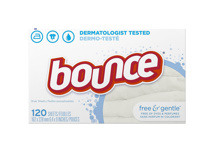 Fabric Softner - Bounce Free & Gentle, no dyes & perfumes, 120/box.