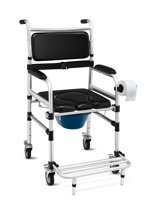 Commode - Giantex Wheelchair with Seatbelt