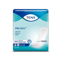 Tena Pads, Day Light 2-piece, designed for bladder and bowel incontinence protection, 84/case.   