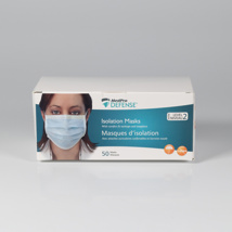 Mask - Isolation, Disposable - Ear Loop, ASTM Level 2, Blue, 50/box.