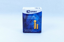 Lancets - Spirit, single use, 33g, 100/box.