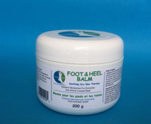 Happi Feet Foot & Heel Balm - intensive moisturizer.  Added Ginger & Tea Tree Oil, 200 g.