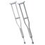 Crutches - Tall Adult, Aluminum - 70"-78" (5'8" - 6'5"), complete with accessorries, per pair