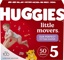 Huggies Little Movers, SIZE 5, 50/case.