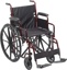 Wheelchair - Rebel 18" with removeable desk arms and swing-away foot rests.  