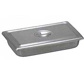 Instrument Tray - stainless steel with flat cover. 12" L x 8" W x 2" D.