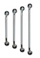 Grab Bar, 16" chrome, knurled, 1.5" distance from the wall.  Mounts vertically or horizontally.