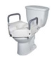 Raised Toilet Seat - 5" with lightweight padded arm rests for extra security, each