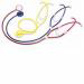 Stethoscope - Lightweight - Disposable, yellow, each
