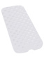 Bath mat, 15.75" x 35.5" with extra large suction cups.