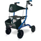Walker - Airgo eXcursion X20:  side-fold Rollator w/seat, brakes, 8" wheels & basket, Blue,
